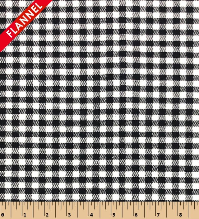 Buffalo Plaid Small Yarn Dyed Flannel Fabric. FP26